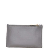 セリーヌ コインケース フラグメントケース グレー レザー レディース CELINE 【中古】